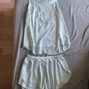 New Lunya Silk Set in Aloe